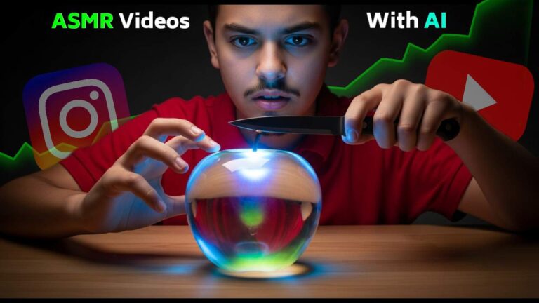 ASMR viral glass fruit cutting videos making process.