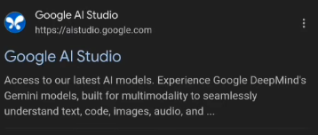 google ai studio in chrome