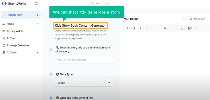 gravitywrite dashboard