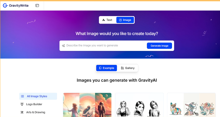 GravityWrite image generator