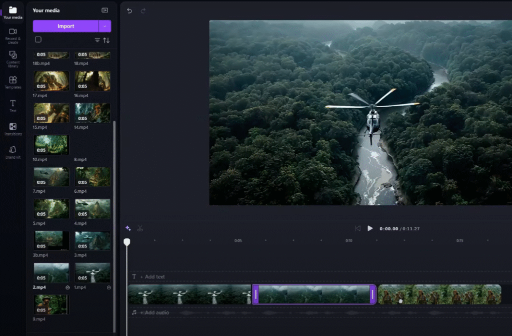Clipchamp video editor