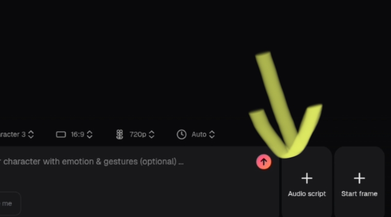 Add Audio in hedra