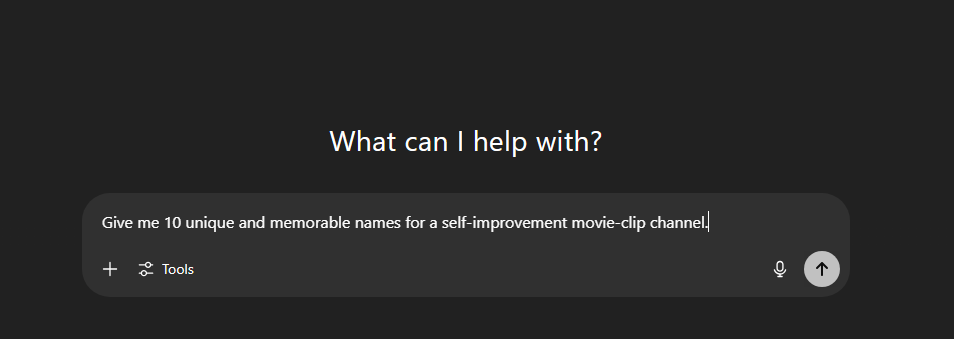 a screenshot of a chatgpt YouTube Automation