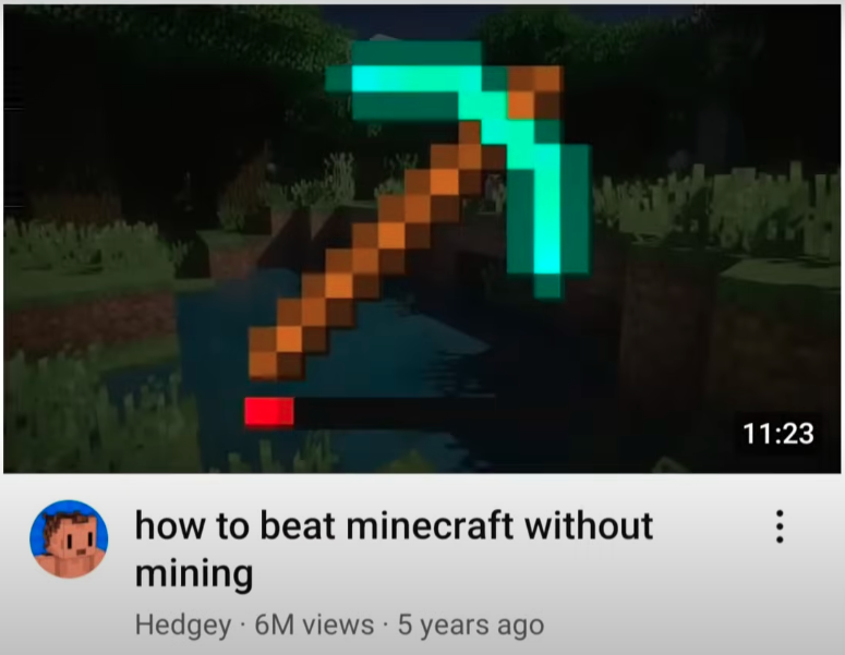 How To Beat Minecraft Without Mining