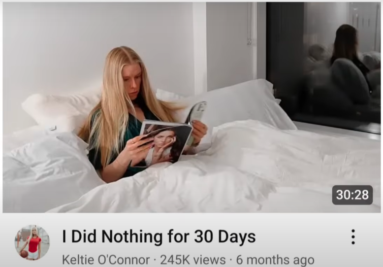 I Did Nothing for 30 Days