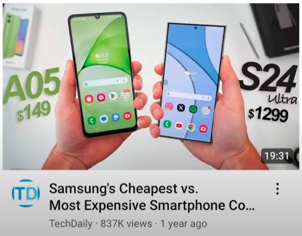 Samsung’s Cheapest Phone vs Most Expensive Phone