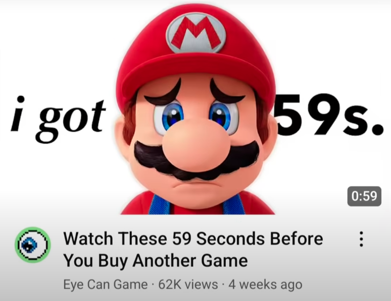 Watch These 59 Seconds Before Buying Another Game