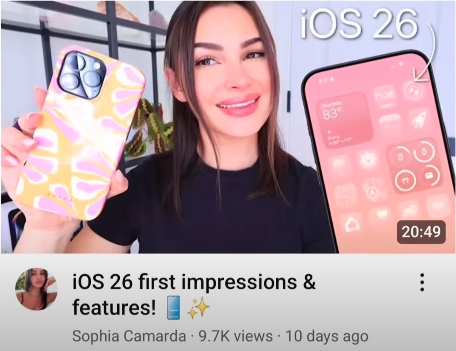 First Impression of iOS 26
