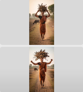 a man picking up firewood images