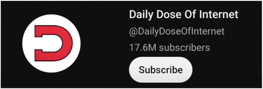 Daily Dose of Internet youtube channel