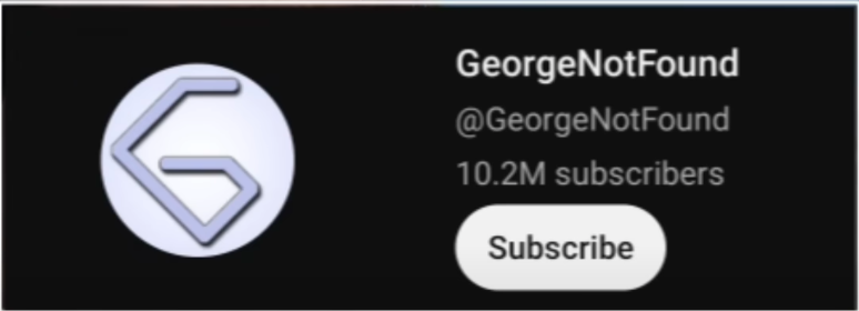 GeorgeNotFound youtube channel