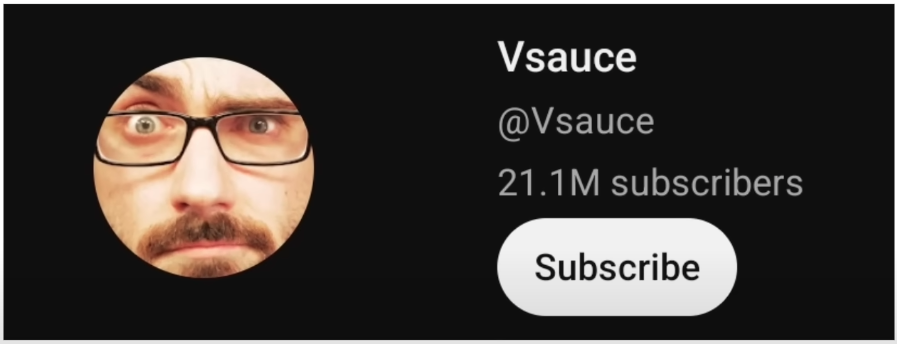 Vsauce youtube channel