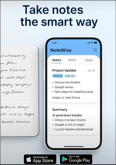 Designing a Modern App Poster by GenSpark