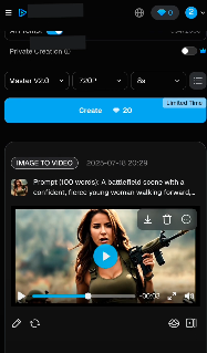 Video downloading screen visual