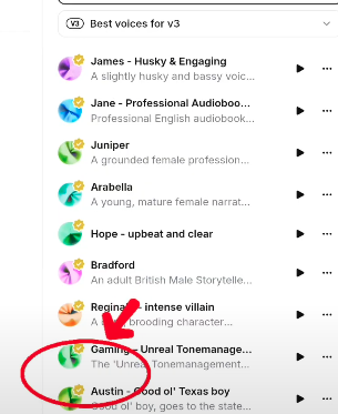 in ElevenLabs Select the Best Voice this