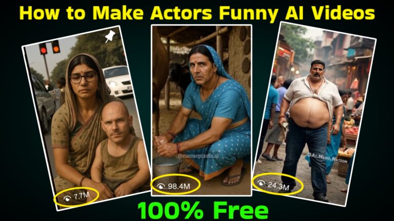 How to Make Actors funny AI videos | Actors in Middle-Class Style featured image