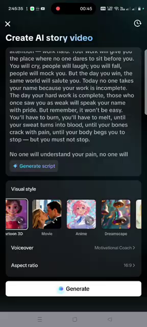 CapCut APK AI Storytelling Generator
